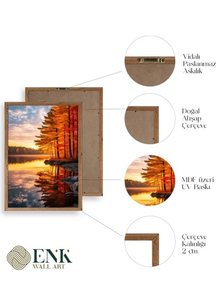 Manzara Ahşap Çerçeveli Tablo fırsatları