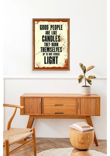 Motto Ahşap Çerçeveli Tablo modelleri