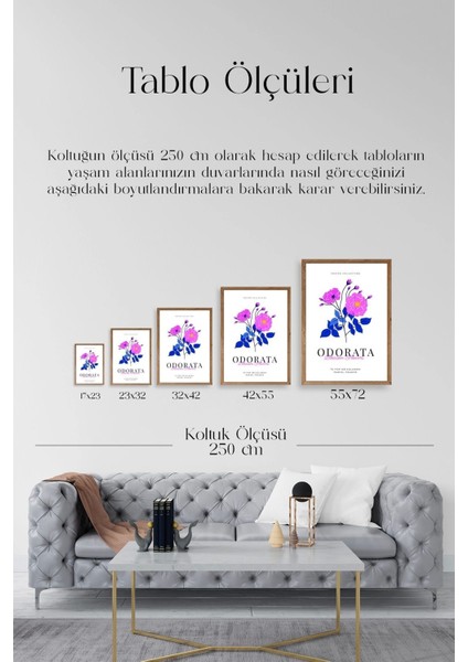 Çiçek Ahşap Çerçeveli Tablo indirimleri