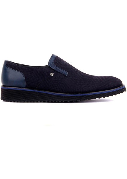 Bağcıksız Lacivdert Nubuk Deri Erkek Günlük Ayakkabı 7105 821 44 fiyatları