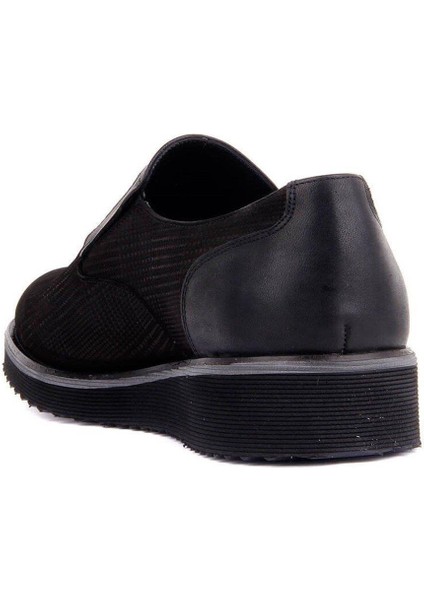 Bağcıksız Siyah Nubuk Deri Erkek Günlük Ayakkabı 7105 820 46 fırsatları
