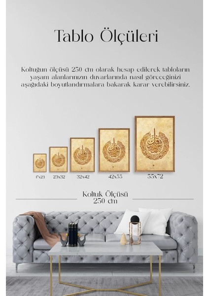 Hat Yazısı Ahşap Çerçeveli Tablo indirimleri