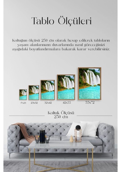 Manzara Doğa Ahşap Çerçeveli Tablo indirimleri