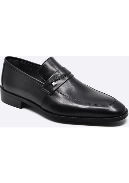 Siyah Hakiki Deri Bağcıksız Klasik Erkek Ayakkabı 2873 114 fiyatları