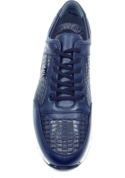 Sneakers Lacivert Hakiki Deri Erkek Ayakkabı 2550 305 285 modelleri