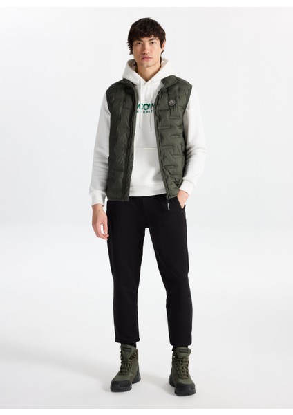 D5WM-YLK3307 Haki Relaxed Kapitone Erkek Yelek fiyatları