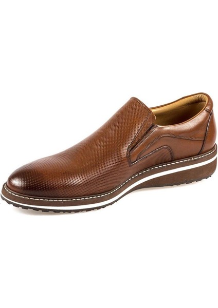 Bağcıksız Taba Hakiki Deri Günlük Ayakkabı 8566 45 modelleri
