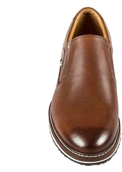 Bağcıksız Taba Hakiki Deri Günlük Ayakkabı 8566 45 fırsatları