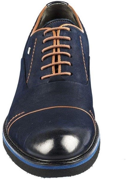 Bağcıklı Lacivert Nubuk Deri Eva Taban Erkek Günlük Ayakkabı 6045 49 45 fırsatları
