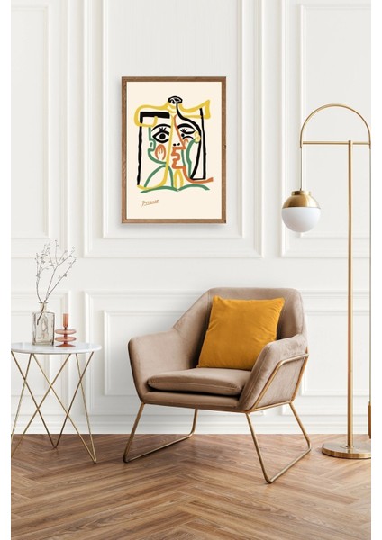 Tete De Femme Ahşap Çerçeveli Tablo fiyatları