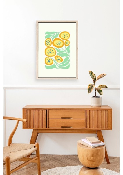 Çiçek Ahşap Çerçeveli Tablo modelleri