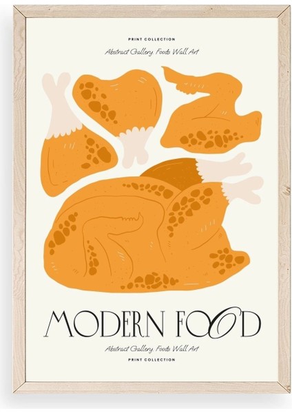 Tavuk Ahşap Çerçeveli Tablo