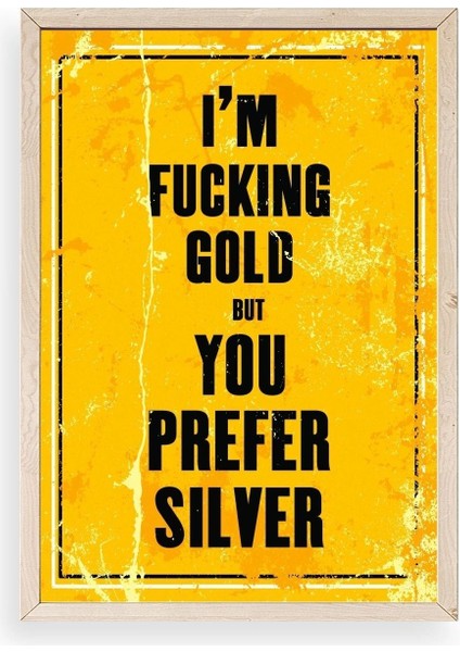 Motto Ahşap Çerçeveli Tablo