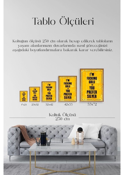 Motto Ahşap Çerçeveli Tablo indirimleri