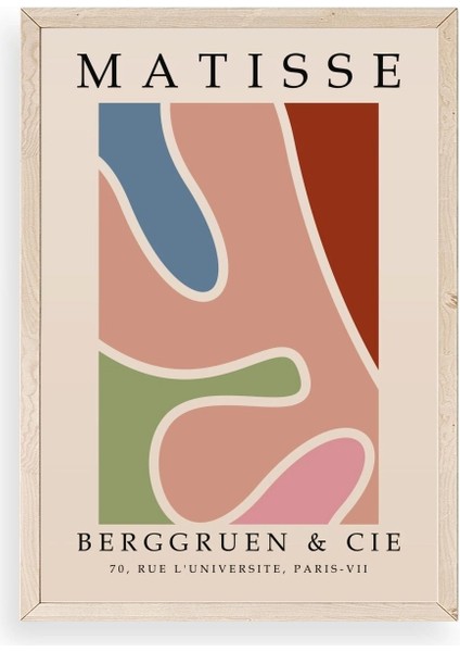 Modern Ahşap Çerçeveli Tablo