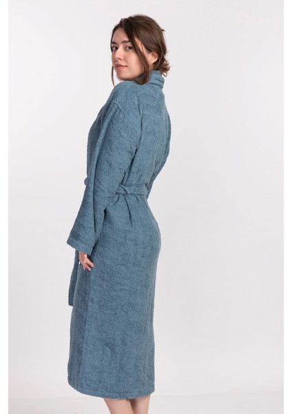 Regina Robe Ekstra Yumuşak Premium Şalyaka Bornoz Petrol Mavisi fırsatları