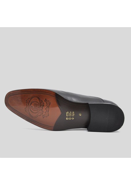 Hakiki Deri Erkek Klasik Ayakkabı Siyah 9794 100