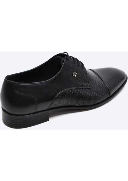 Hakiki Deri Siyah Enjeksyion Taban Klasik Erkek Ayakkabı 9802 100