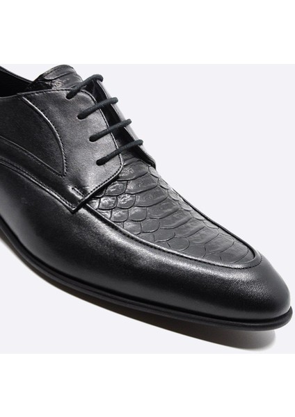 Hakiki Deri Klasik Erkek Ayakkabı Siyah 9851 100