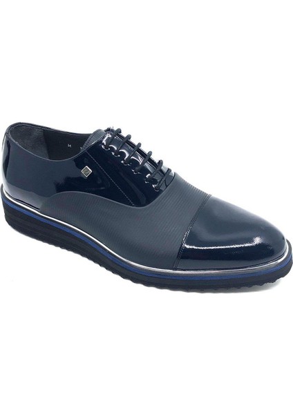 Lacivert Rugan Bağcıklı Erkek Ayakkabı 1566 848 711