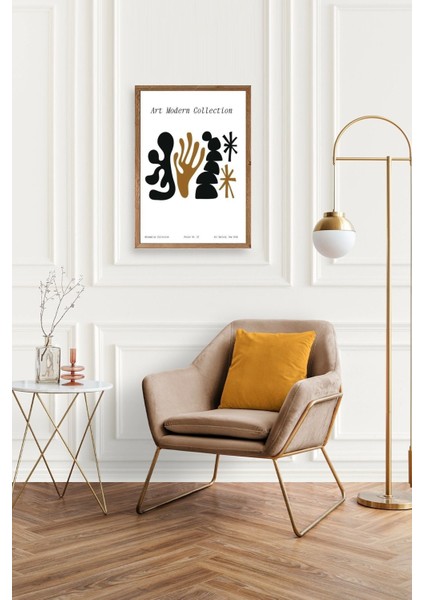 Soyut Ahşap Çerçeveli Tablo modelleri