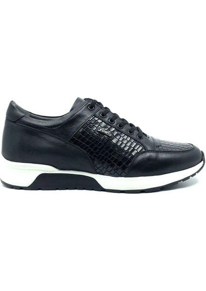 Sneakers Siyah Hakiki Deri Erkek Ayakkabı 2550 306 281