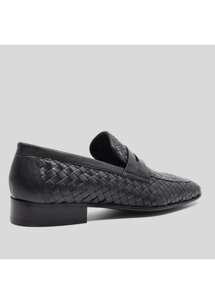 Özel Örgülü Klasik Erkek Ayakkabı 2090 795 Siyah