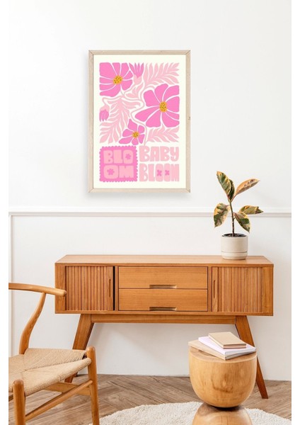 Çiçek Ahşap Çerçeveli Tablo modelleri