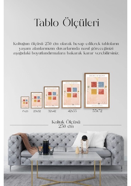 Hilma Af Klint Ahşap Çerçeveli Tablo indirimleri