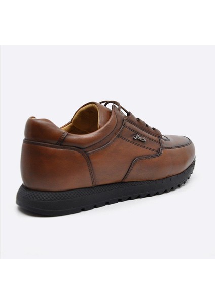 Hakiki Deri Taba Sneaker Erkek Ayakkabı 2773 686