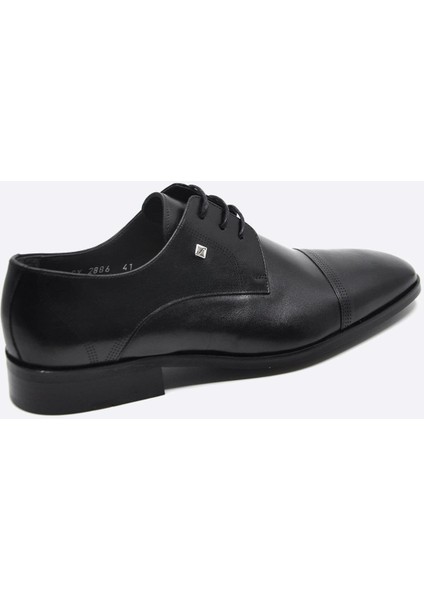 Siyah Hakiki Deri Bağcıklı Klasik Erkek Ayakkabı 2886 114 fırsatları