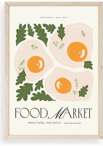 Yumurta Ahşap Çerçeveli Tablo