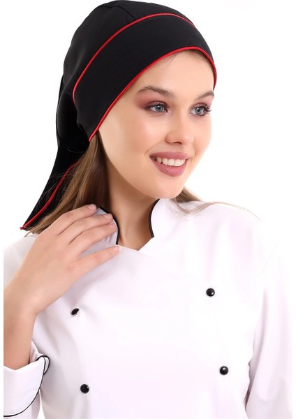 Kuyruklu Bone - Siyah-Kırmızı fırsatları