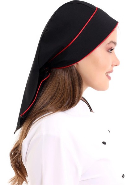 Kuyruklu Bone - Siyah-Kırmızı indirimleri