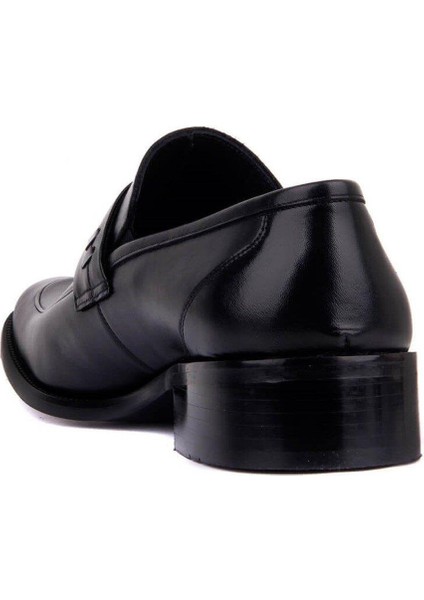 Bağcıksız Siyah Deri Erkek Klasik Ayakkabı 1390 114 430 fırsatları