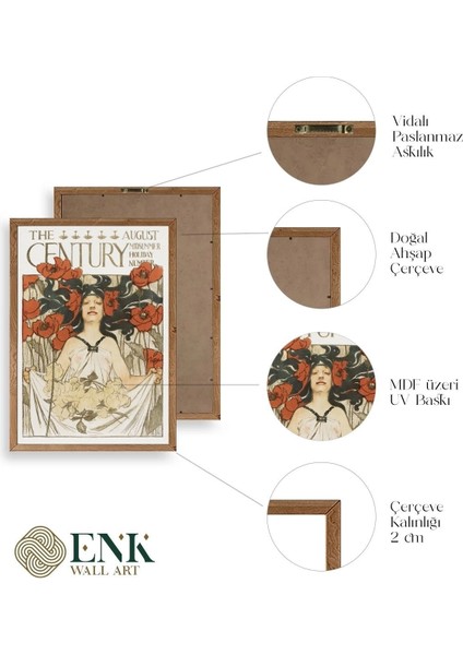 Joseph Christian Leyend Ahşap Çerçeveli Tablo fırsatları