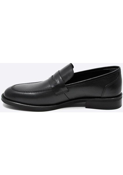 Hakiki Deri Günlük Erkek Ayakkabı Siyah 9810 indirimleri