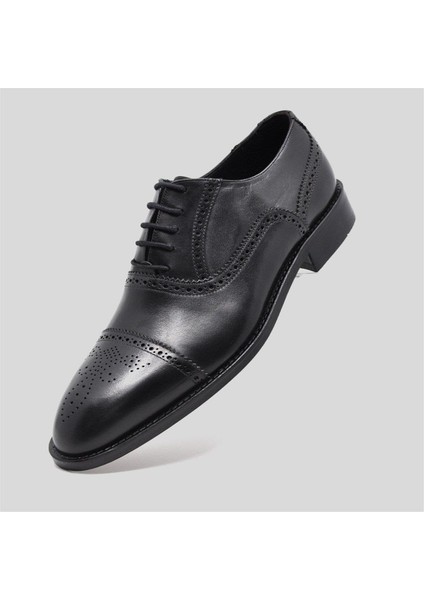Hakiki Deri Erkek Klasik Ayakkabı Siyah 9750