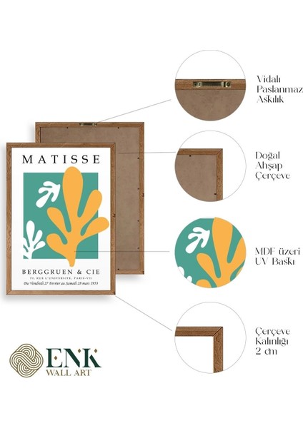 Soyut Ahşap Çerçeveli Tablo fırsatları