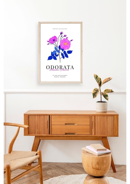 Çiçek Ahşap Çerçeveli Tablo modelleri