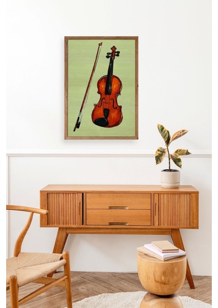 Keman Ahşap Çerçeveli Tablo modelleri