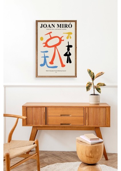 Joan Miro Ahşap Çerçeveli Tablo modelleri