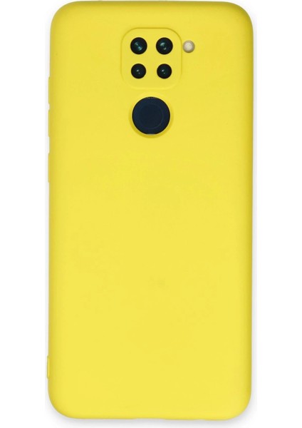Xiaomi Redmi Note 9 Kılıf Nano Içi Kadife Silikon - SARI-(5796) - M718R018-K65718