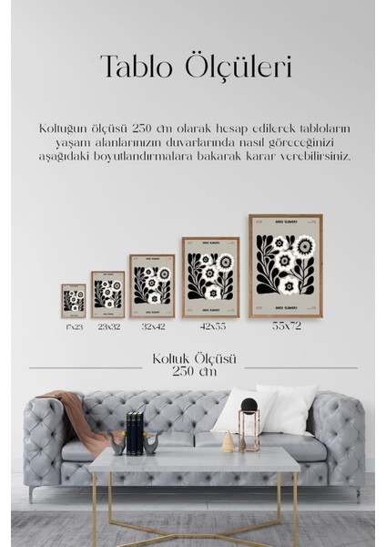 Çiçek Ahşap Çerçeveli Tablo indirimleri