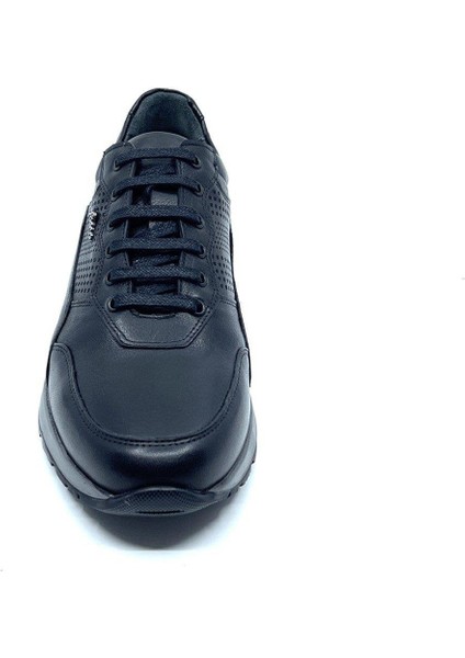 Hakiki Deri Siyah Sneaker Erkek Ayakkabı 2721 306 fırsatları