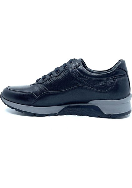 Hakiki Deri Siyah Sneaker Erkek Ayakkabı 2721 306 indirimleri