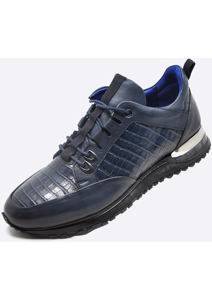 Sneakers Hakiki Deri Lacivert Erkek Ayakkabı 9918 fiyatları