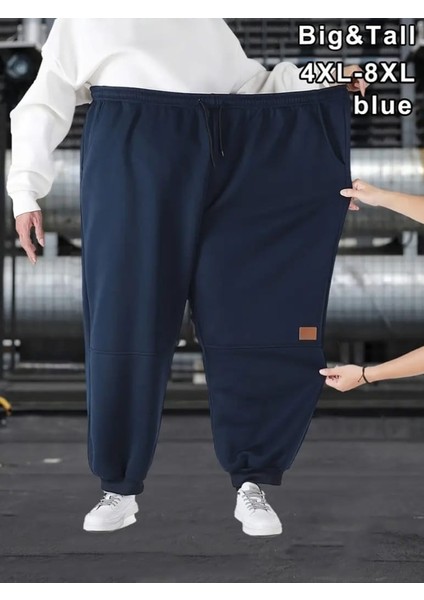 Punıx Büyük Beden Yüksek Kalite Düz Renk Kışlık Kalın 3 Iplik Battal Erkek Eşofman Altı fırsatları