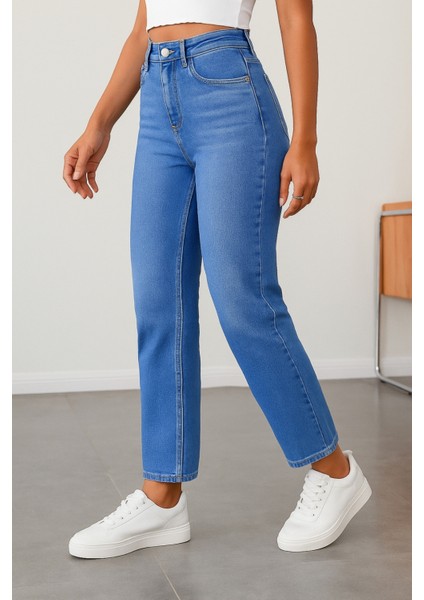 Kadın Yüksek Bel Soho Boyfriend Jean C599