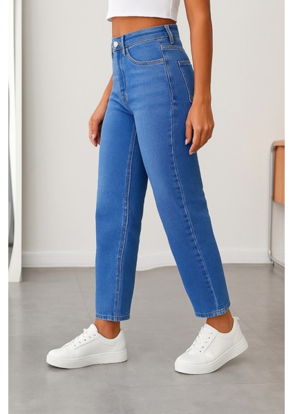Kadın Yüksek Bel Soho Boyfriend Jean C599 fiyatları